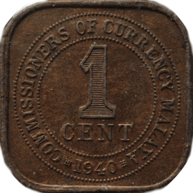 1 cent 1940 malaje a